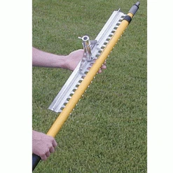 White Line Marker Telescoping Handle Field Rake