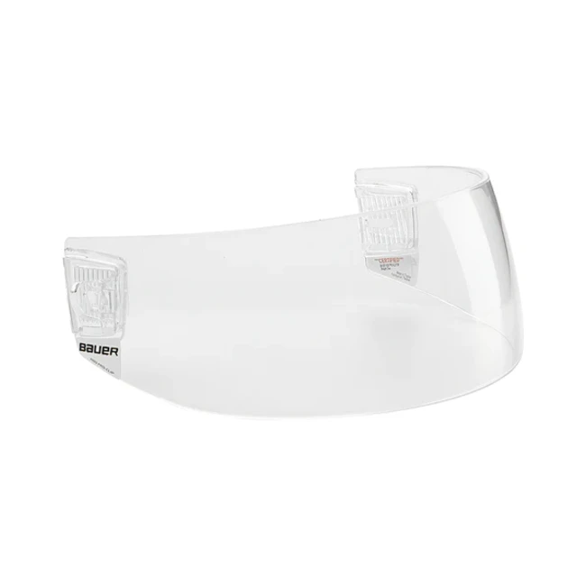 Bauer Pro-Clip Straight Clear Visor 1 Bauer Pro-Clip Straight Clear Visor
