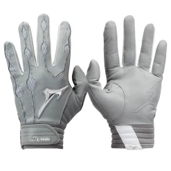 Mizuno Covert Batting Glove Grey Youth