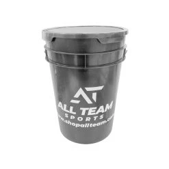 All Team Sports Rawlings AT Ball Bucket With Pad Black